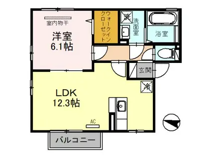 エスペランス 2(1LDK/2階)の間取り写真