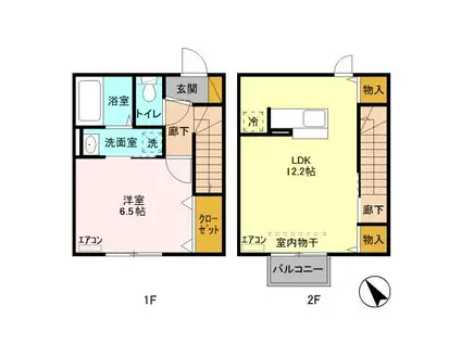 ファースト ステージ(1LDK)の間取り写真