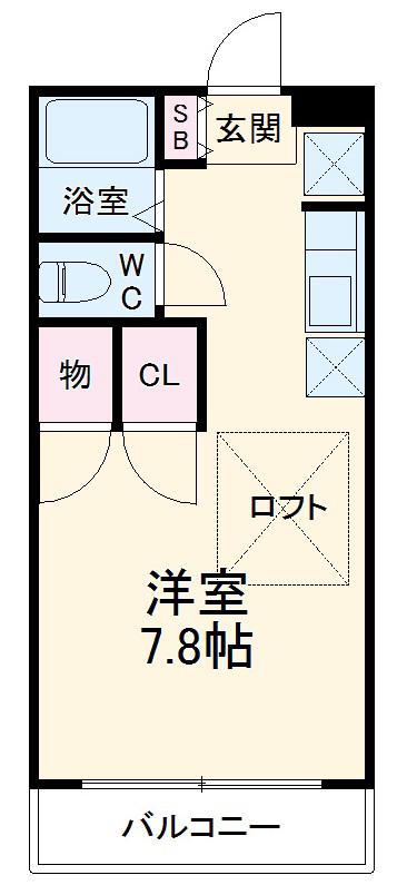 第一はなぶさ(1K/2階)の間取り写真