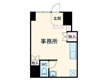 ダイアパレス津田沼(ワンルーム/9階)の間取り写真