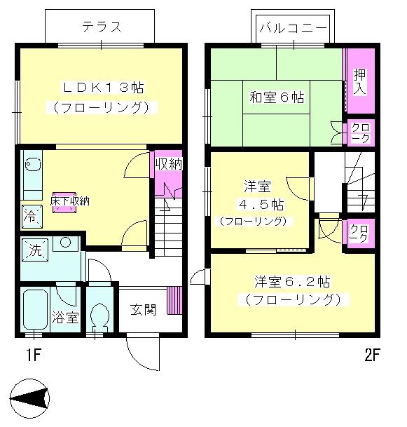 グランフォレ(3LDK)の間取り写真