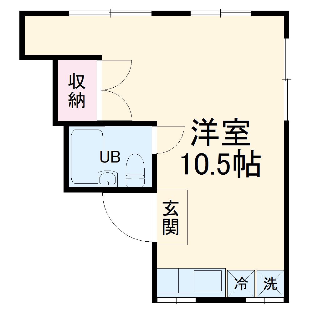KOZY嵯峨嵐山(ワンルーム/3階)の間取り写真
