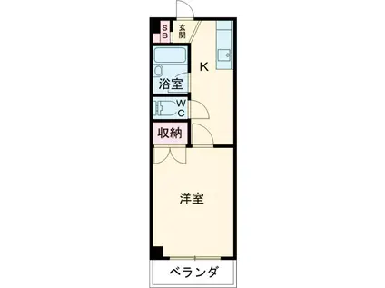 キャステール北綾瀬(1K/5階)の間取り写真