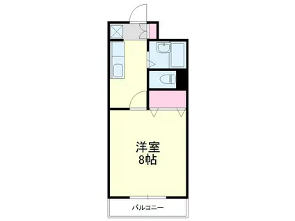 ATELIER(1DK/2階)の間取り写真