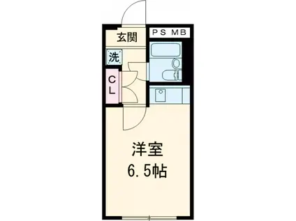 内藤ビル(ワンルーム/1階)の間取り写真