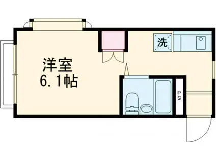 ウイングエステート(1K/1階)の間取り写真