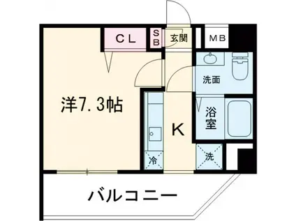 グランフォース立石(1K/3階)の間取り写真