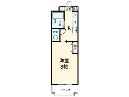 Sファクトリー(1K/3階)の間取り写真