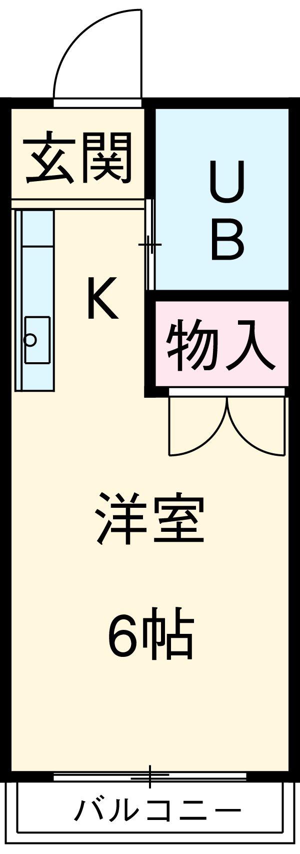 U&I南大塚(ワンルーム/2階)の間取り写真
