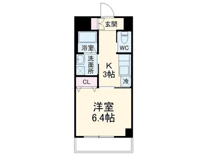 セブンアベニュー(1K/1階)の間取り写真