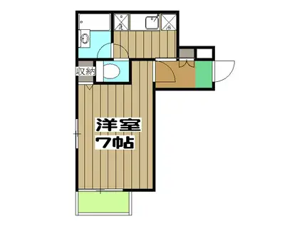 GRAFFITY MATSUI(1K/1階)の間取り写真