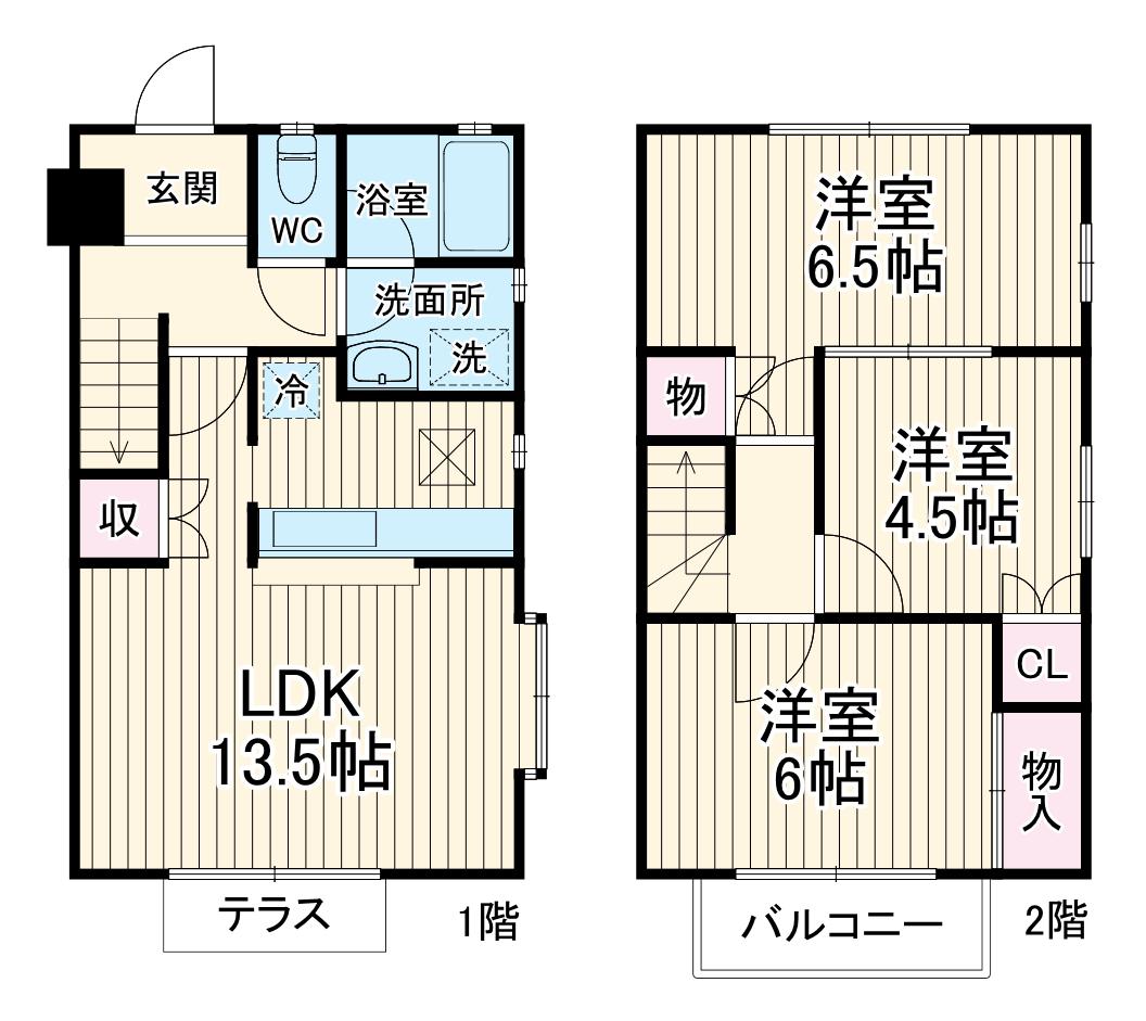 ラ・コート鵠沼海岸(3LDK)の間取り写真