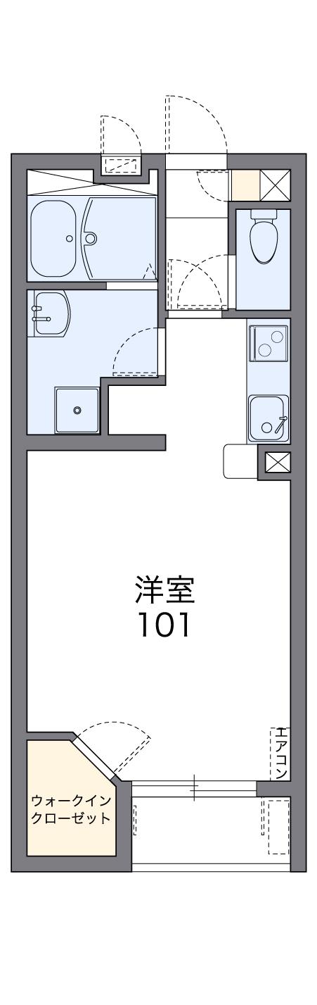 レオネクスト坊金(1K/2階)の間取り写真