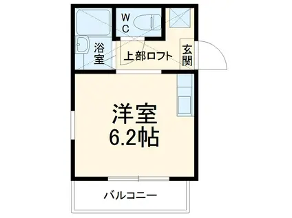 ミラノシティ中央林間(1K/1階)の間取り写真