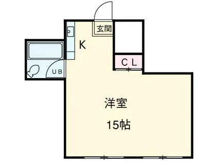 VIP 95(ワンルーム/9階)の間取り写真