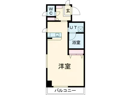 ベルホーク・YOHTO(ワンルーム/3階)の間取り写真