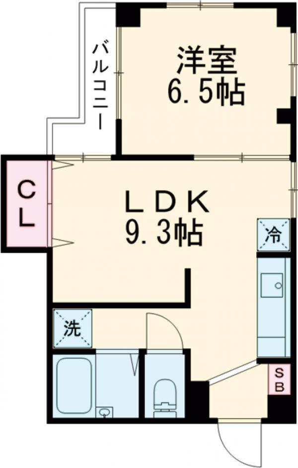 レジデンス後藤2(1LDK/2階)の間取り写真