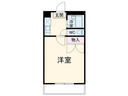 レオパレスルミエールⅡ(1K/2階)の間取り写真