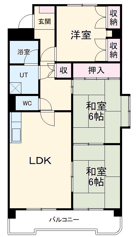 OMレジデンス瀬戸Ⅱ(3LDK/3階)の間取り写真