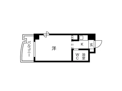 寿秀ハウス(1K/2階)の間取り写真