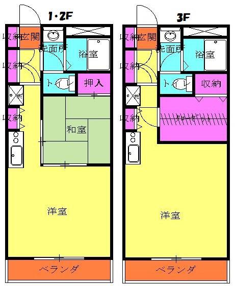 高砂ハイツ石原Ⅰ(1LDK/1階)の間取り写真