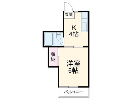 NOVUハウス(1K/2階)の間取り写真