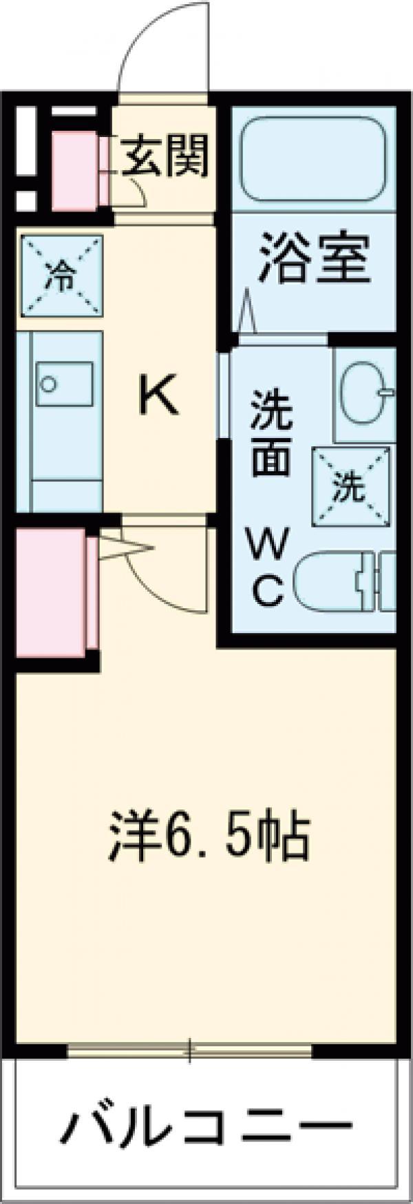 ES TRUTH KAMEARI(1K/3階)の間取り写真