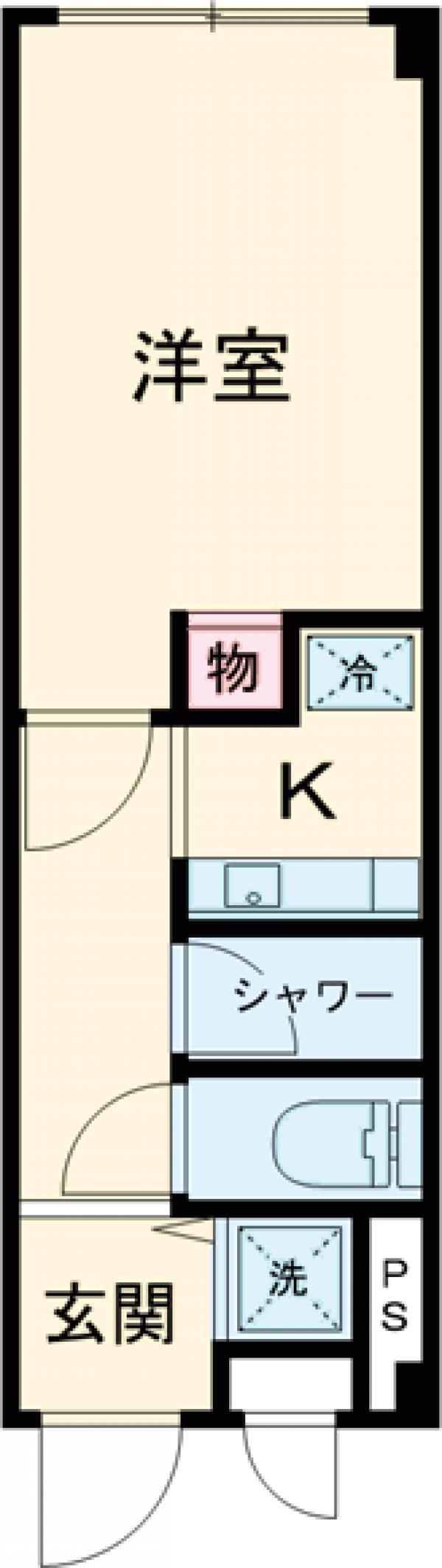 APARTMENT KYODO SETAGAYA 2(ワンルーム/2階)の間取り写真
