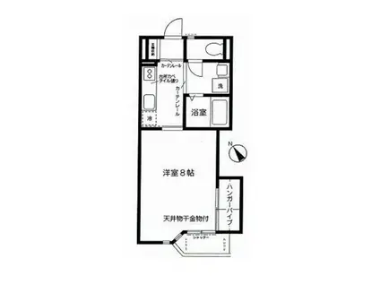 センチュリーハイツ(1K/1階)の間取り写真