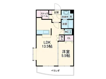 グラツィア(1SLDK/3階)の間取り写真