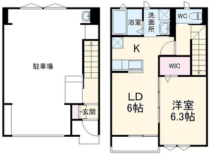 グリーンハウス(1LDK/1階)の間取り写真