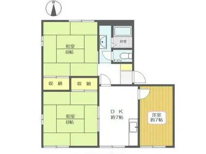 サンベルテ戸塚(3DK/2階)の間取り写真