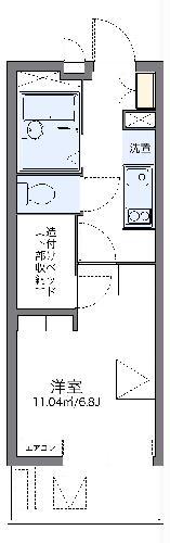 レオパレスウィン ネクスト(1K/2階)の間取り写真