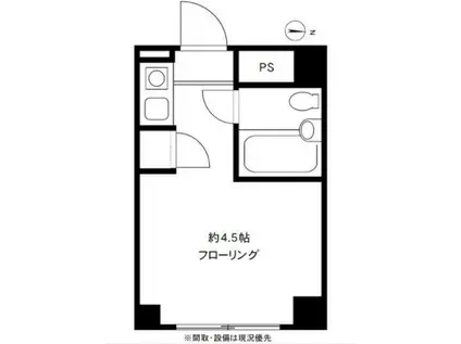DRホームズ登戸(ワンルーム/3階)の間取り写真