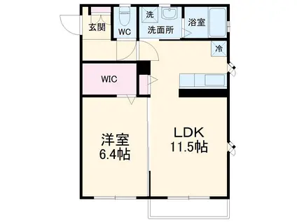 サニー本太(1LDK/1階)の間取り写真