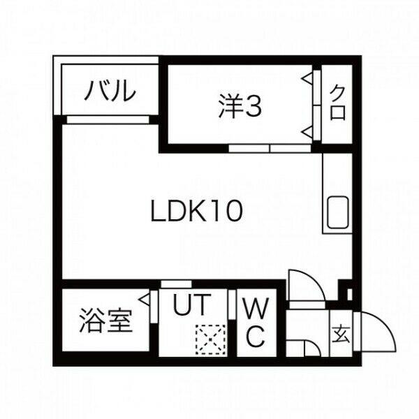 WARREN KOYO Ⅰ(1LDK/1階)の間取り写真