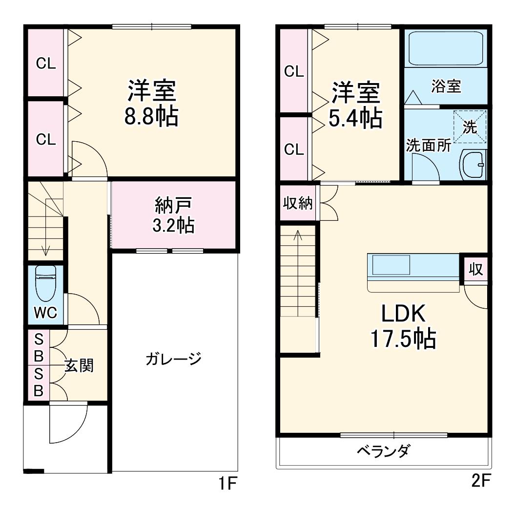 El alivio(2LDK)の間取り写真