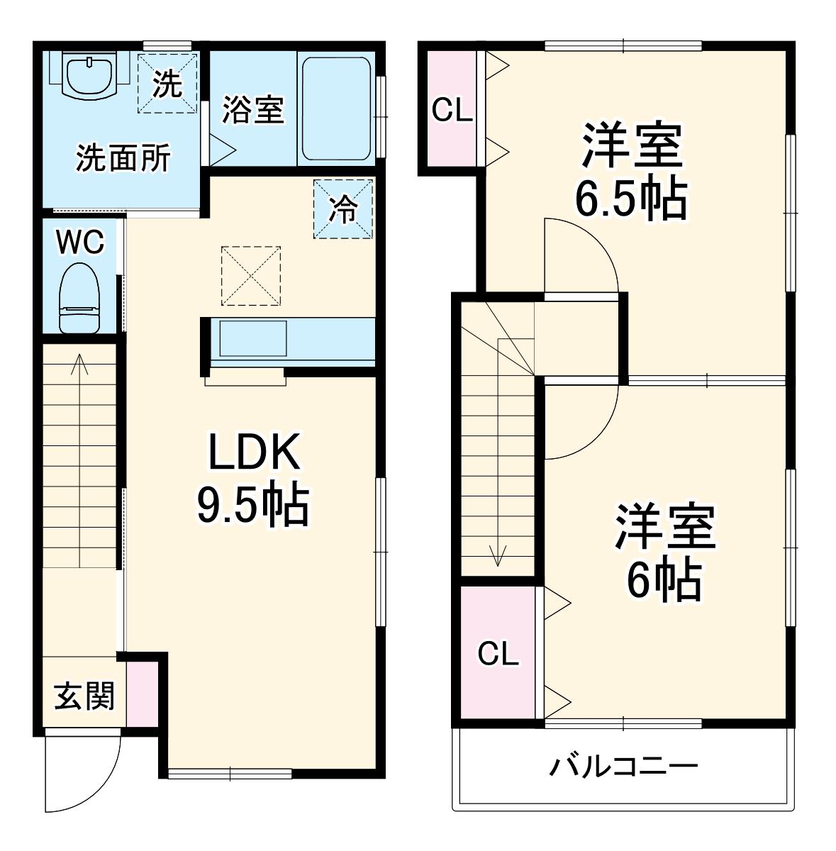 エル・アルバ(2LDK/1階)の間取り写真
