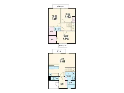 Y’s LIVING PLACE(3LDK)の間取り写真