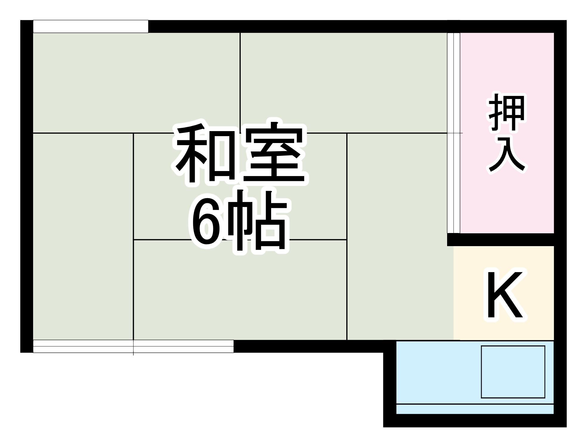 宮田荘(ワンルーム/2階)の間取り写真