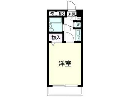 横須賀中央ダイカンプラザシティ(1K/1階)の間取り写真