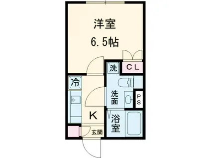 トライム早稲田鶴巻町(1K/1階)の間取り写真