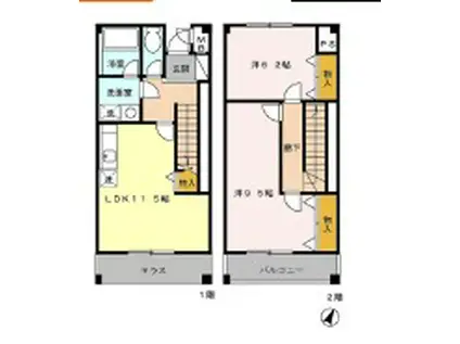 ロイヤルメゾン(2LDK)の間取り写真