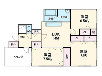 ライフガーデン(3LDK/2階)の間取り写真