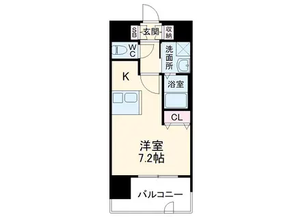 プレサンス名古屋駅前(ワンルーム/10階)の間取り写真