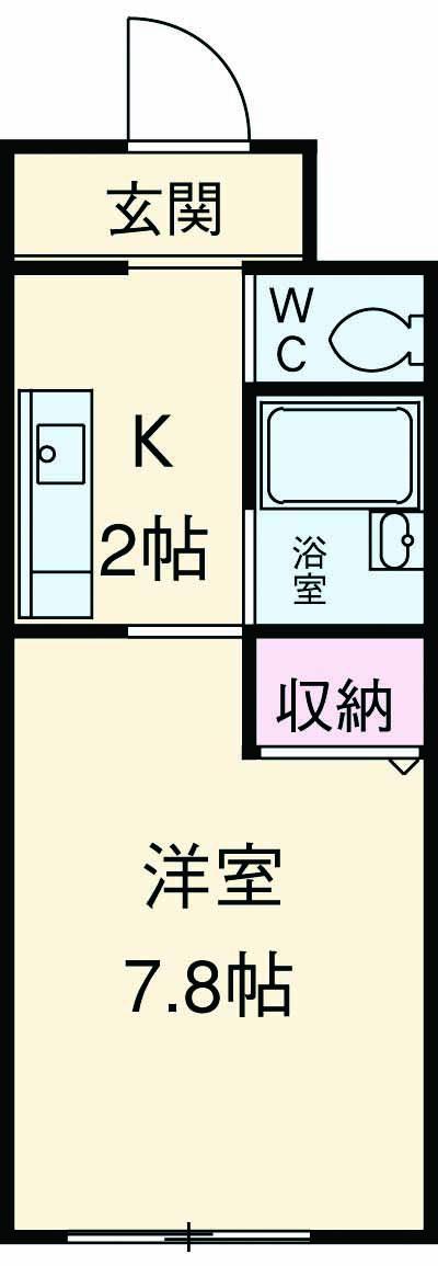 DS LYRA(1K/2階)の間取り写真