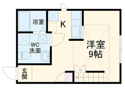 プリマベーラ(ワンルーム/2階)の間取り写真