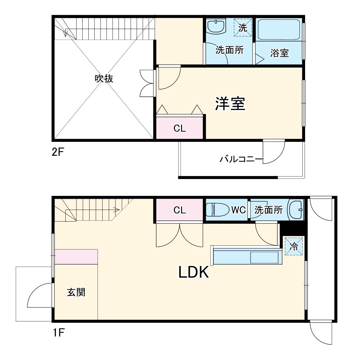 KASHIWANOHA HYGGE(1LDK)の間取り写真