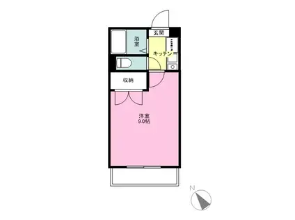 エミネンスプラザ(1K/1階)の間取り写真