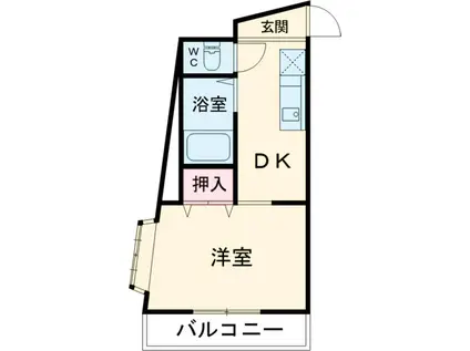 T-Ⅲハイツ(1K/2階)の間取り写真